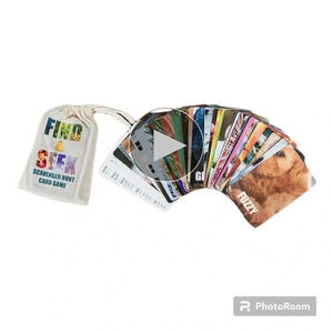 Find and seek scavenger hunt outdoor indoor card game for kids